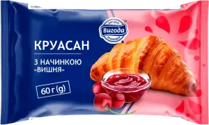 Фото 5 - Круасан Вигода з вишневою начинкою 60 г