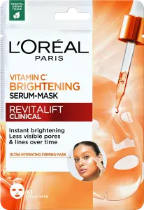 Фото 12 - Маска тканинна L'oreal Paris Revitalift Clinical Vitamin C для надання сяяння шкірі обличчя 26 г