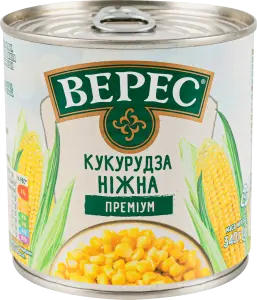Фото 11 - Кукурудза Верес Преміум цукрова ніжна 340 г