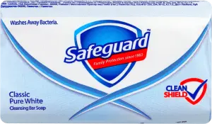Фото 4 - Мило Safeguard туалетне тверде Класичне біле 90г