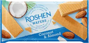 Фото 11 - Вафлі Roshen Wafers кокос та мигдаль 216 г