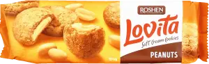 Фото 12 - Печиво Roshen Lovita Soft здобене зі смаком арахісу 127 г