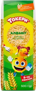 Фото 12 - Вироби макаронні Токери Алфавіт 500 г