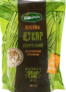 Фото 11 - Цукор Vitamin коричневий 400 г