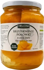 Фото 6 - Персики Helcom Premium половинки консервовані в сиропі 720 мл