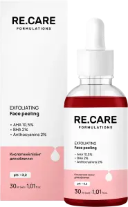 Фото 12 - Пілінг для обличчя Re.Care Exfoliating Face peeling Кислотний 30 мл