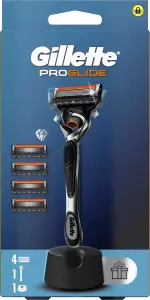 Фото 11 - Станок для гоління чоловічий Gillette Fusion ProGlide з 4 змінними картриджами та Підставка