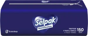Фото 7 - Рушники Selpak Professional Premium паперові 2-шарові V-складання 150 шт