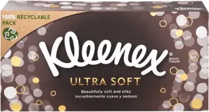Фото 6 - Серветки паперові Kleenex Ultra Soft 2-шарові в коробці 64 шт