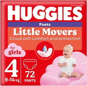 Фото 12 - Підгузники-трусики Huggies для дівчат 4 Box 72 шт