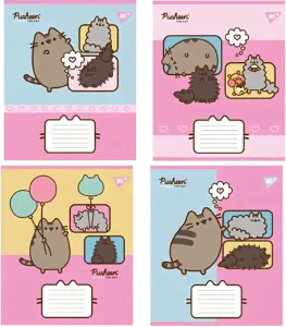 Фото 3 - Зошит Yes! Pusheen Funny А5 коса лінія 12 аркушів