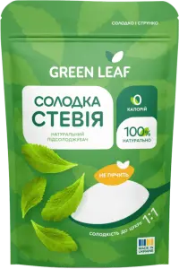 Фото 4 - Підсолоджувач Green Leaf Солодка стевія 1:1 250 г