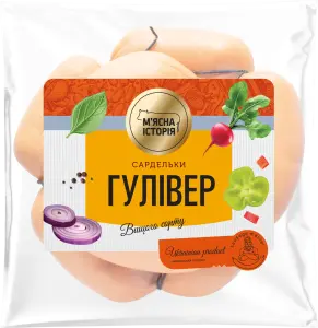 Фото 10 - Сардельки М'ясна історія Гулівер вищий гатунок, вагові
