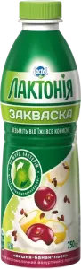 Фото 1 - Закваска Лактонія вишня-банан-льон з пребіотиком лактулози 1.5% 750 г