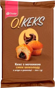 Фото 8 - Кекс O!Keks зі смаком шоколаду 330 г