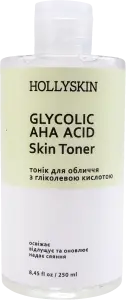 Фото 11 - Тонік Hollyskin Glycolic AHA Acid Skin Toner для обличчя 250 мл