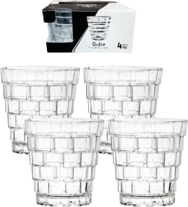 Фото 11 - Набір склянок OB Homeware Violza Qube Tumbler 280 мл 4 шт