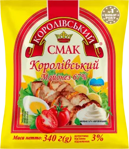 Фото 3 - Майонез Королівський смак Королівський 67% 340 г