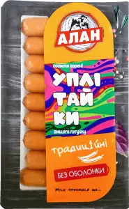 Фото 9 - Сосиски Алан Уплітайки Традиційні вищий гатунок 250 г