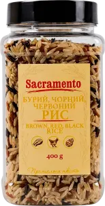 Фото 7 - Рисове Асорті Sacramento Нешліфований, Червоний та Чорний 400 г