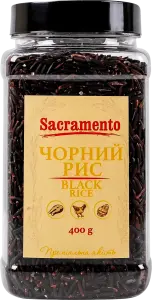 Фото 11 - Рис Sacramento Лущений чорний 400 г