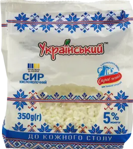 Фото 4 - Сир Український кисломолочний 5% 350 г