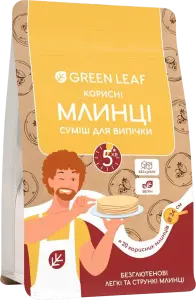 Фото 7 - Суміш Green Leaf корисні млинці для випічки без цукру 300 г