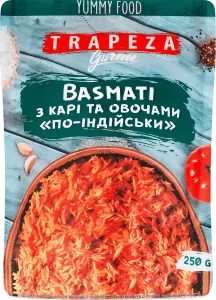 Фото 6 - Рис Trapeza Басматі з карі та овочами по-індійськи 250 г
