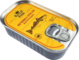 Фото 6 - Печінка тріски Royal Fish натуральна 121 г