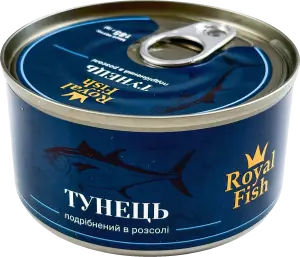 Фото 11 - Тунець Royal Fish подрібнений у розсолі 185 г