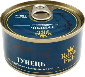 Фото 10 - Тунець Royal Fish подрібнений в олії 185 г