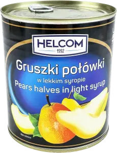 Фото 1 - Груші Helcom половинки в легкому сиропі 850 мл