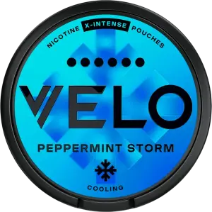 Фото 7 - Паучі Velo Peppermint Storm Екстра-інтенсивний безтютюнові нікотиновмісні