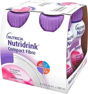 Фото 10 - Ентеральне харчування Nutricia Nutridrink Compact зі смаком полуниці від 3 років 4х125 мл