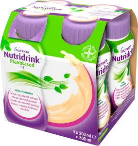 Фото 12 - Ентеральне харчування Nutricia Nutridrink Plant Based манго та маракуя від 3 років 4х200 мл