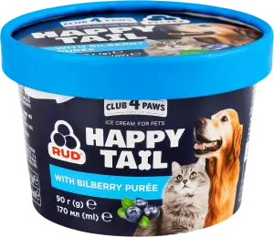 Фото 5 - Морозиво Happy Tail з чорницею для домашніх улюбленців 90 г