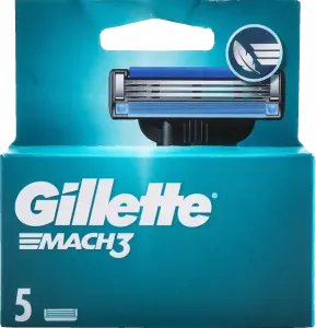 Фото 2 - Картридж чоловічий Gillette Мак 3 5 шт.