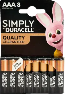 Фото 4 - Батарейки Duracell Simply AAA LR03 8 шт