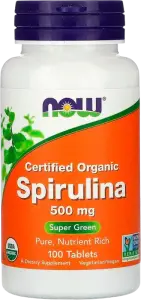 Фото 6 - Спіруліна Now Foods Органічна 500 мг 100 шт