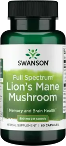 Фото 9 - Гриб їжовик гребінчастий Swanson 500 мг 60 шт