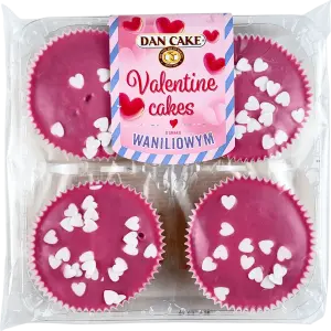 Фото 3 - Кекси Dan Cake Хеппі Ваніль біле серце 240 г