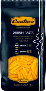 Фото 3 - Макаронні вироби Cantare Penne Rigate 400 г