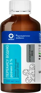 Фото 2 - Перекис водню Віола ФФ розчин 3% 200 мл