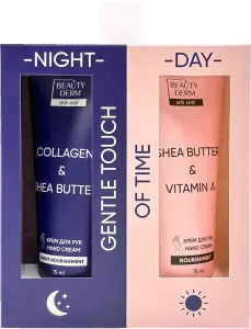 Фото 1 - Набір подарунковий Beauty Derm Day&Night денний та нічний креми для рук