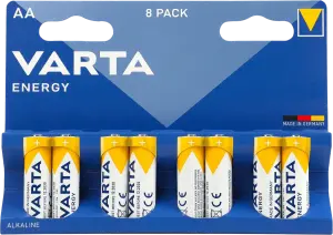 Фото 1 - Батарейка Varta Energy AA 8 шт