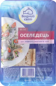 Фото 8 - Філе оселедця Водний Світ пряного посолу в олії 500 г