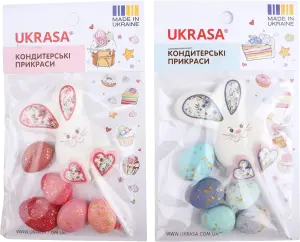Фото 5 - Декор кондитерський Украса Зайчик на паличці з крашанками 20 г