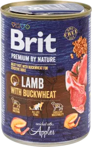 Фото 6 - Корм для собак Brit Premium з ягням та гречкою 400 г