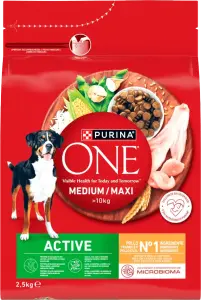 Фото 10 - Сухий корм Purina One для собак курка та рис 2.5 кг