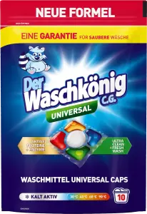 Фото 11 - Капсули для прання Der Waschkonig Universal гелеві 10 штук по 19 г